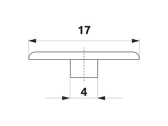 Заглушка мініфікса GIFF d=17 чорний 07779 фото