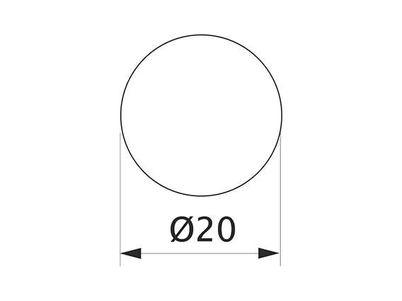 Заглушка мініфікса самоклеюча Weiss d=20 горіх (24 шт) (7226) 07809 фото