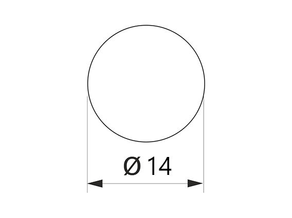 Заглушка конфірмата самоклеюча Weiss d=14 сірий (50 шт) (288) 07826 фото